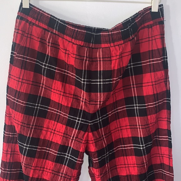Simone Rocha x H&M Red Plaid Pants (Size Medium) - Picture 3 of 8
